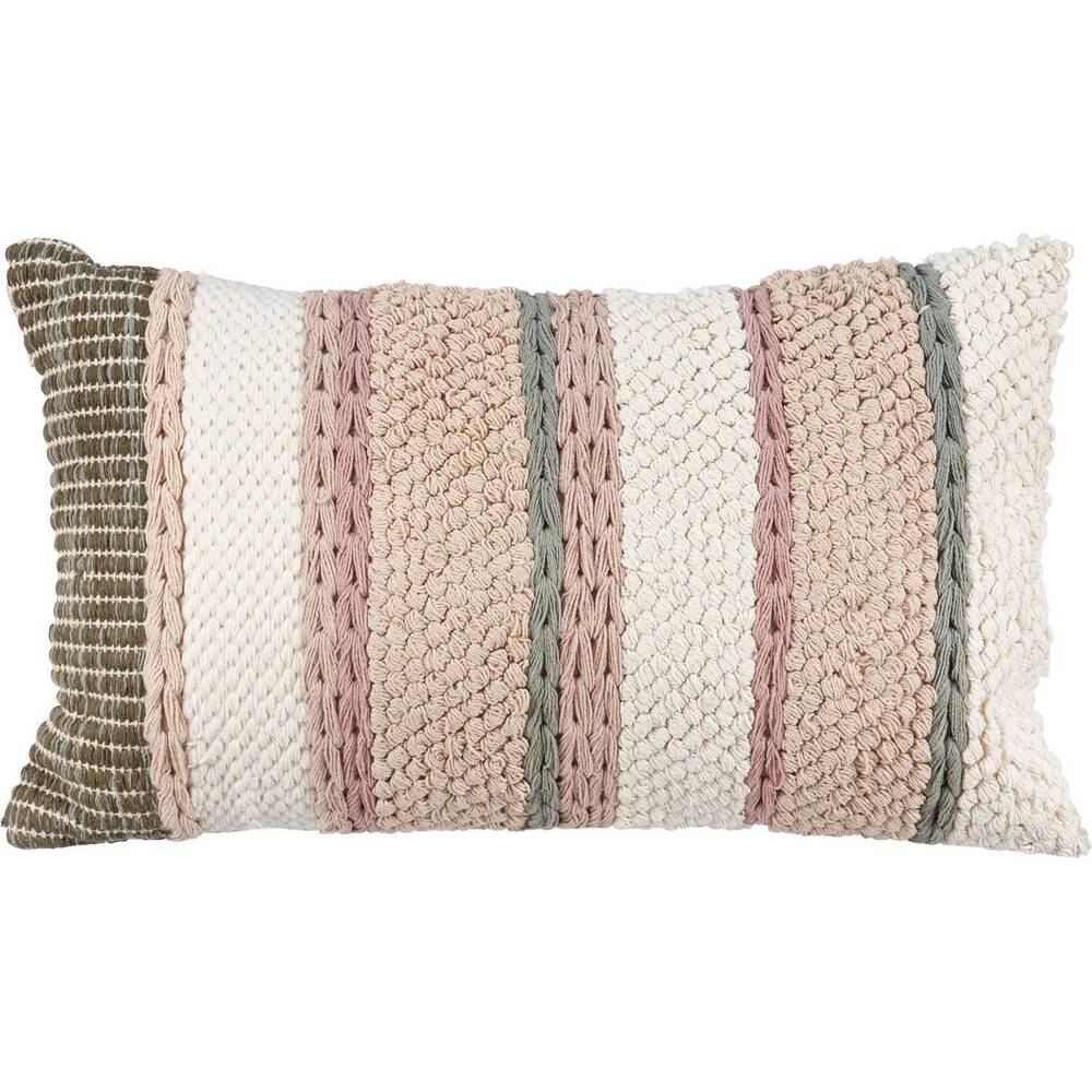 NEW PRIMITIVES BY KATHY striped cottage pillow in earthy